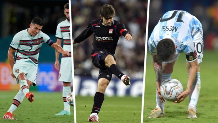 أكثر اللاعبين تسجيلاً للأهداف من الركلات الحرة: ترتيب ميسي ورونالدو