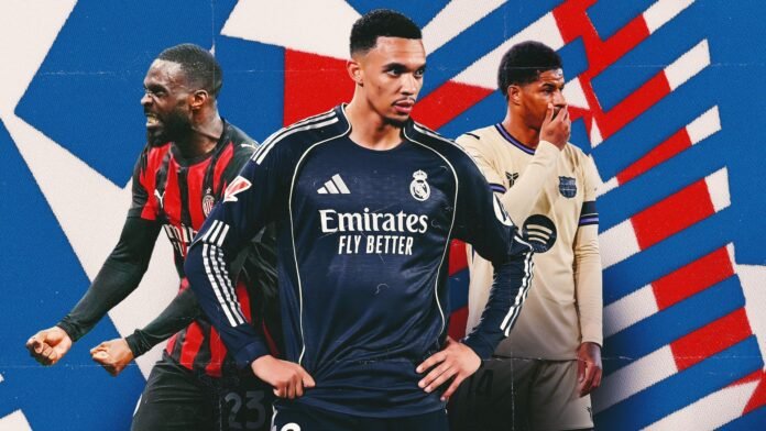 اللاعبون البريطانيون في الخارج: انتقادات لألكسندر-أرنولد وراشفورد، تألق توموري