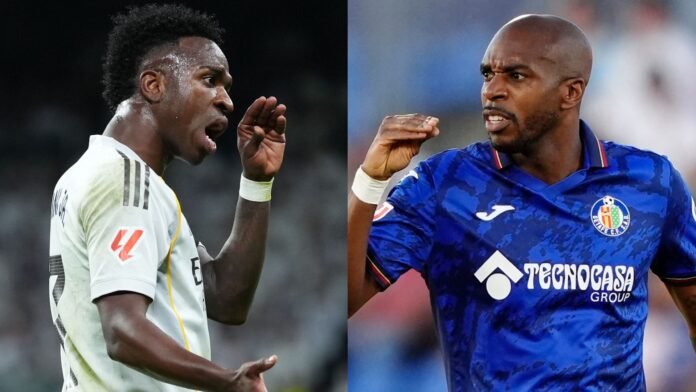 فينيسيوس غاضبًا: اشتباك حاد مع مدافع خيتافي نيوم بعد هزيمة ريال مدريد