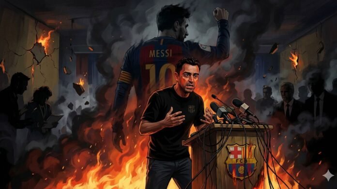 صراعات برشلونة: هل كذب تشافي بلسان ميسي؟