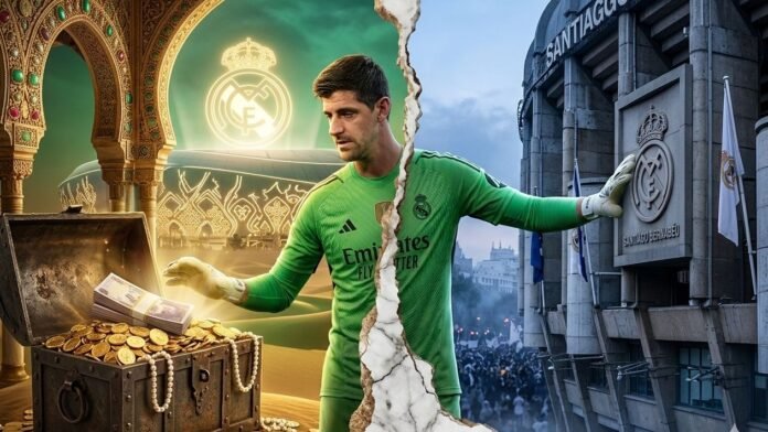 كورتوا.. عرض سعودي يهدد ريال مدريد: هل يختار النصر أم يبقى؟