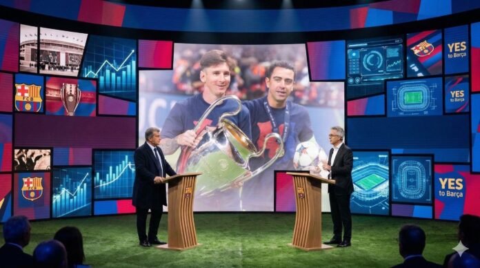 ميسي كلمة السر في انتخابات برشلونة: تشافي يثير الجدل ولابورتا يرد